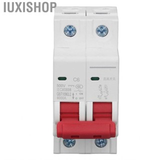 Iuxishop 2P Miniature Circuit Breaker 6000A Breaking  DC 500V 6A