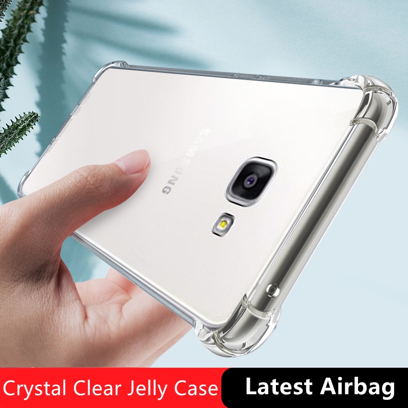 【คริสตัลใส】เคสเจลลี่นิ่ม แบบใส กันรอยขีดข่วน เกรดทหาร สําหรับ Samsung Galaxy A9 Pro 2016 6.0 นิ้ว SM-A910F SM-A910