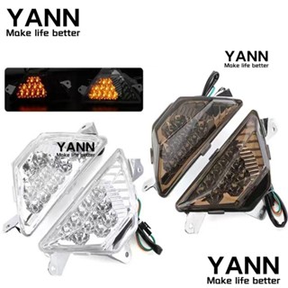 Yann1 ไฟเลี้ยว LED สีเหลืองอําพัน แบบเปลี่ยน สําหรับรถจักรยานยนต์ KAWASAKI Ninja