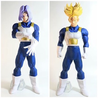 Saiyans ชุดคอมแบท กางเกงชั้นใน ผมสีม่วง ผมสีเหลือง ฟิกเกอร์แอคชั่นยืน