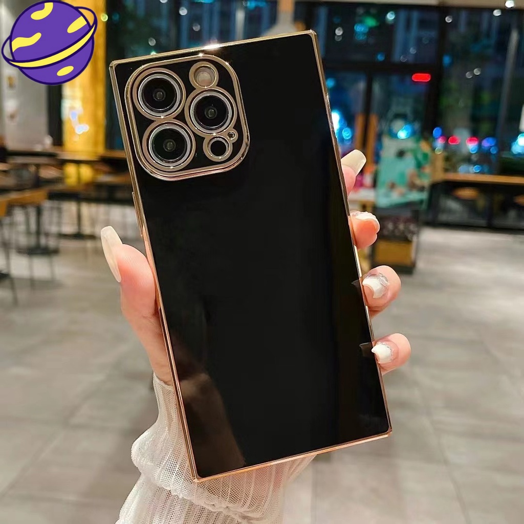 เคสโทรศัพท์ชุบด้วยไฟฟ้าสําหรับ ไอโฟน 16 15 14 13 12 11 มือโปร สูงสุด 16 15 14 บวกตารางชายแดนแขนป้องกัน ทีพียู เต็มนุ่มปก