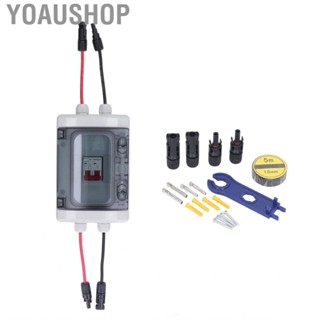 Yoaushop DC Circuit Breaker Overload Protection PV Solar Disconnect Switch with IP65  Box 500V