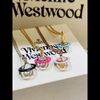 Westwood Vivienne Saturn Petite สร้อยคอ สามมิติ ของแท้ 10 มม.