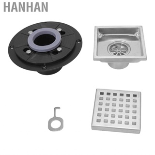 Hanhan 4 Inch Shower Floor Drain Stainless Steel With Removable