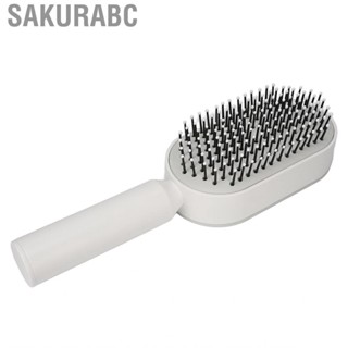 Sakurabc Cushion Hair Comb Ergonomic Handle Air Tangleless Environment Friendly Detangling Massaging for Home Women