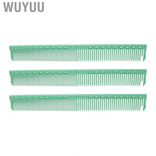 Wuyuu Salon Comb  Fine Wide Tooth Ergonomic Hair Styling 3pcs for Barbershop