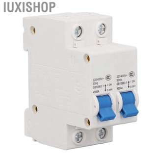 Iuxishop Circuit Breaker Leakage Protection Interlock Conversion Manual Power Switch DC 230V 400V 2P