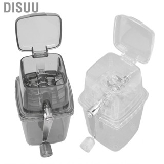 Disuu Portable Manual Ice Chopper  Crusher DIY Clear Internal Structure Stainless Steel Blades for Home