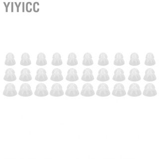 Yiyicc 10 Pcs Hearing Amplifier Ear Tips Transparent Double Layer Closed  Static US