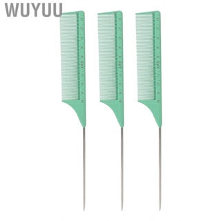 Wuyuu Tail Comb  Sectioning Set 3 Packs for Women Makeup