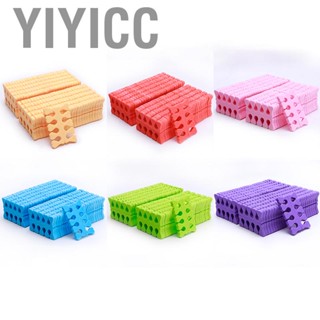 Yiyicc 100pcs Sponge Toe Separator Soft Nail Art Finger Divider Spacer Manicure Pedicure Tool