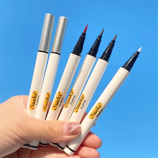 Spot# wholesale eyeliner waterproof not easy to faint dye quick-drying fine head student female novice white brown color eyeliner pen 8jj