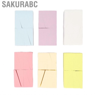 Sakurabc Gradient Manicure Soft Sponges Nail Art Paint Evenly 6 Packs Delicate Good Permeability for Home