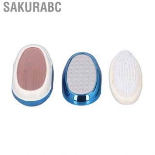 Sakurabc Glass Foot File Wet Dry Nano Scrubber 3 in 1 Blue Care Pedicure Tool Dead Skin  Gentle for Men Women Home