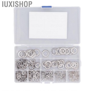 Iuxishop Starlock Washer  Wide Application External Tooth Star Lock Washers Durable 8 Types 300Pcs for Cylinder