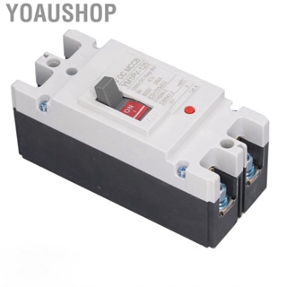 Yoaushop Molded Case Circuit Breaker  Thermosetting Plastic Silver Alloy DC MCCB Isolator Switch 2P 80A 20KA Breaking  for Farm