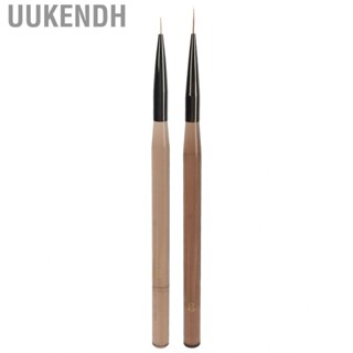 Uukendh Nail Liner Brush Professional Rough Rod Art  Transparent Coffe