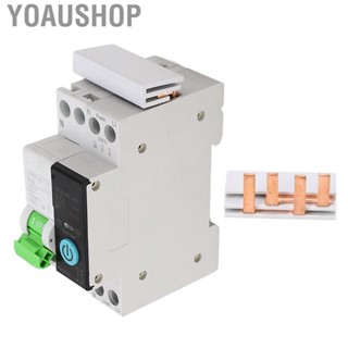 Yoaushop Circuit Protection Switch WiFi Breaker Flame Retardant 230V 32A 1P+N for Household Appliances