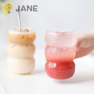 Jane แก้วกาแฟ ทนความร้อน ความจุขนาดใหญ่ แก้วน้ําบอโรซิลิเกตสูง แบบใส ใช้ในบ้าน