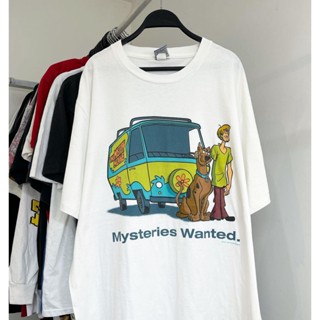 เสื้อยืด ลายการ์ตูนอนิเมะ Scooby Doo ทรงหลวม สําหรับผู้ชาย และผู้หญิง