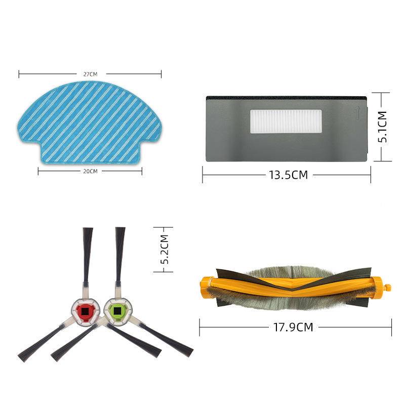 Ecovacs Deebot OZMO M80 M80 Pro DT85 DT83 DM81 DM85 หุ่นยนต์ดูดฝุ่น อุปกรณ์เสริมเครื่องดูดฝุ่นหุ่นยนต์ของ แปรงหลัก แปรงด้านข้าง กรอง ผ้าขี้ริ้ว