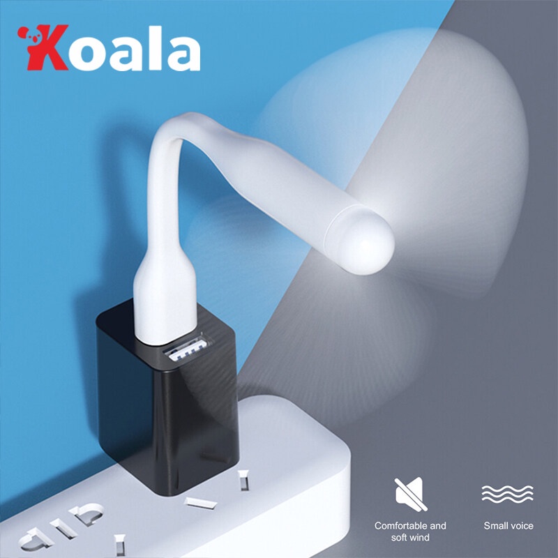 KOALA พัดลม USB แบบพกพา สำหรับ USB แบตเตอรี่สำรอง คอมพิวเตอร์