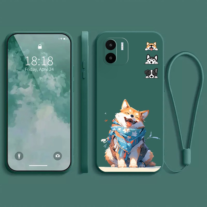 เคส XIAOMI Redmi A1 2022 4G A2 เคสโทรศัพท์มือถือแบบนิ่ม กันกระแทก ลายการ์ตูนสุนัขน่ารัก สําหรับ