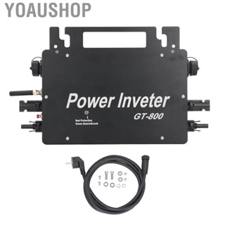 Yoaushop Grid Tie Power Inverter EU Plug 230V Solar Panel WiFi Connection Single Phase APP Monitoring for PV Generation System