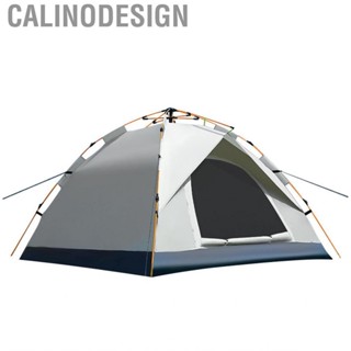 Calinodesign Automatic Camping Tent  Glass Fiber Oxford Cloth Fully Fine Netting Two Doors for Camp