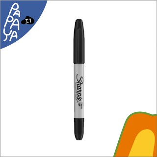 Sharpie (ชาร์ปี้) Twin Tip ปากกามาร์คเกอร์ Permanent Marker ปากกากันน้ำ ปากกาเขียนแผ่นพลาสติก