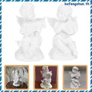Eros Cherub รูปปั้นนางฟ้า ขนาดเล็ก สไตล์โรมัน สําหรับตกแต่งโต๊ะ 2 ชิ้น bofengshun