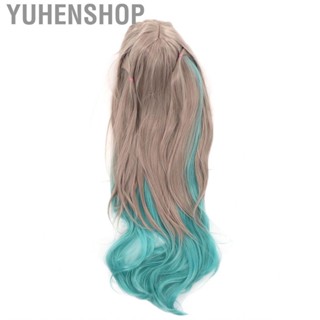 Yuhenshop Long Wig  Adjustable Curly Synthetic Stylish Safe for Girl Daily Life