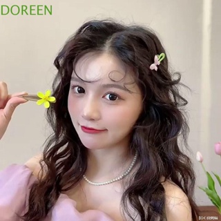 Doreen กิ๊บติดผม ดอกไม้ น่ารัก สร้างสรรค์ มีสไตล์ เครื่องประดับผม Ins กิ๊บสีลูกกวาด ฤดูใบไม้ผลิ ปิ่นปักผม กิ๊บปากเป็ดเกาหลี