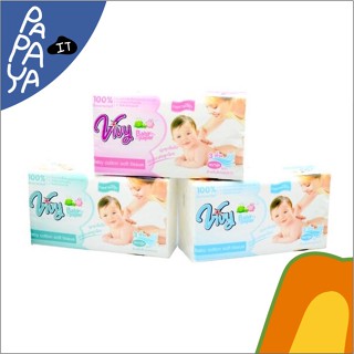 Vivy (วีวี่) กระดาษทิชชู่วีวี่ Baby paper 402 แผ่น แพ็ค 3 คละสี