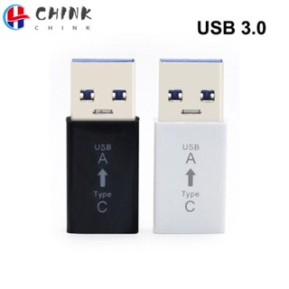 Chink อะแดปเตอร์แปลง Type C ตัวเมีย เป็น USB 3.0 A ตัวผู้ ABS Mini Type C ตัวเมีย เป็น USB 3.0 A ตัวผู้ ใช้งานง่าย ชาร์จเร็ว สําหรับพอร์ต Type-C