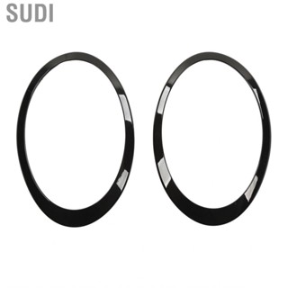 Sudi 2pcs Gloss Black Headlight Surround Cover Trims Molding for MINI Cooper Clubman F54 S JCW 2015‑2022 Styling