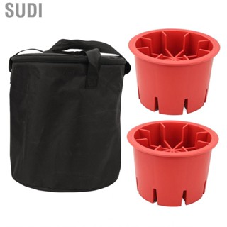 Sudi 2Pcs Trailer Jack Blocks Heavy Duty 208mm Height Stackable Jackstand Leveling  Utility for RV With Storage Bag