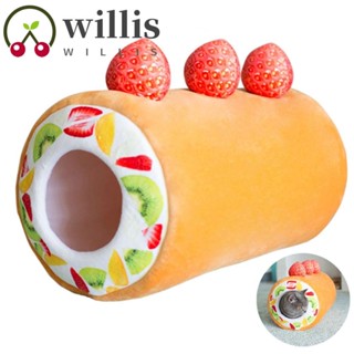 Willis ที่นอนสัตว์เลี้ยง ผ้าฝ้าย รูปเค้กน่ารัก ให้ความอบอุ่น อบอุ่น สําหรับสัตว์เลี้ยง