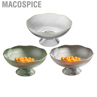 Macospice Footed Fruit  with Draining Hole Detachable Base Household Living Room Coffee Table Candy Snack Display