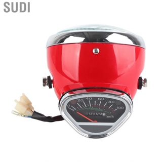 Sudi Headlight Speedometer Set Bright Front Odometer 0‑100Km/h 0‑999999Km for Motorbike CD70 S90 SL90 CS90