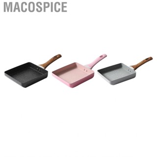 Macospice Tamagoyaki Pan  Easy Cleaning Japanese Omelette Prevent Stick Even Heat Conduction for Kitchen