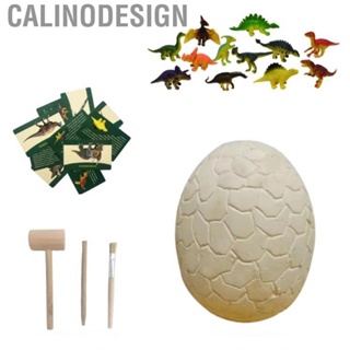 Calinodesign Dinosaur Egg Excavation Kit  12 Teaching Card Digging Toy Large for Home