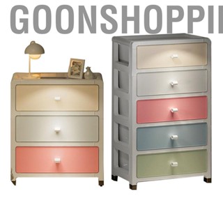 Goonshopping Storage Cabinet  Easy To Assemble Macaron Color Durable Home Drawer for Office