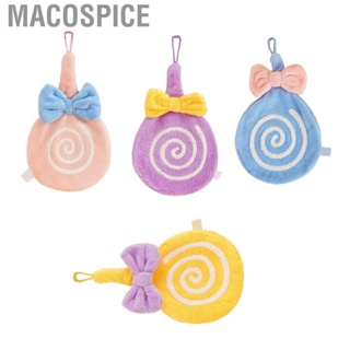 Macospice Toddler Hanging Hand Towel  Skin Friendly Cute Ultra Absorbent with Lanyard for Kitchen