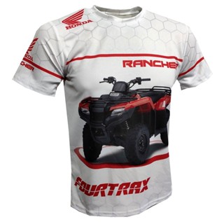 เสื้อยืด พิมพ์ลาย Rincon Rancher 3 มิติ แฟชั่น สําหรับ Honda 4x4 Fourtrax