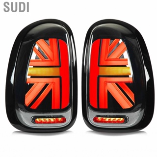 Sudi JCW Union Jack Tail Lights With Sequential Turn Signal Smoked Lens Rear Lamp Assembly for Cooper R60 Countryman 2010‑2016