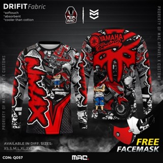 Q063 nmax mac drifit เสื้อแขนยาว แบบเต็ม