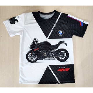 เสื้อยืด พิมพ์ลายรถจักรยานยนต์ สําหรับ bmw รุ่น r1200rs s1000rr r1200rt