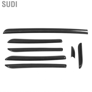 Sudi 7PCS Car Interior Console Trim 3K Glossy Carbon Fiber RS Style Smooth Surface Fit For Audi A3 8V S3 RS3 2014-2018 Styling