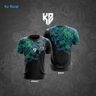 เสื้อยืด ลาย BUNGA GREEN JERSEY HIBISCUS (KZ.G) 3D ไซซ์ XXS-6XL